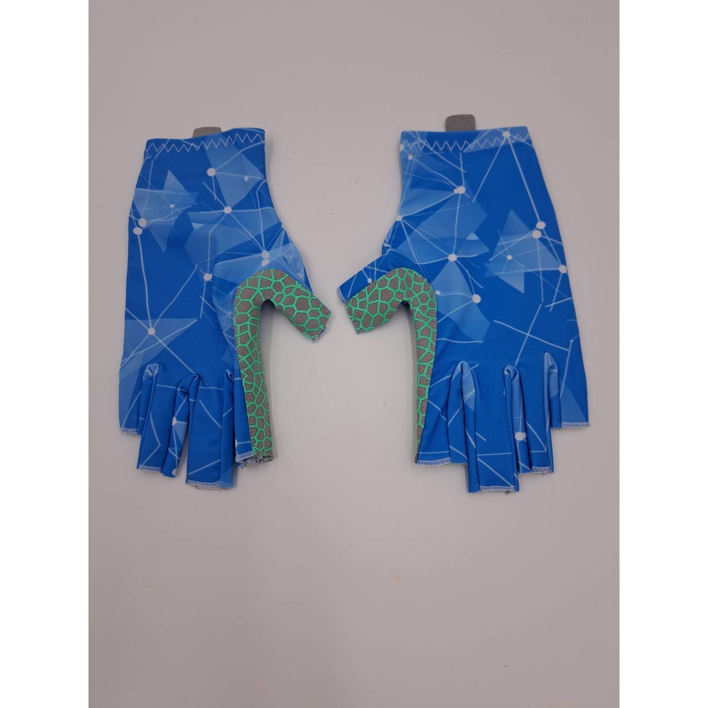 Savior Outdoor Fishing lightweight Breathable Lycra UV protection gloves Large